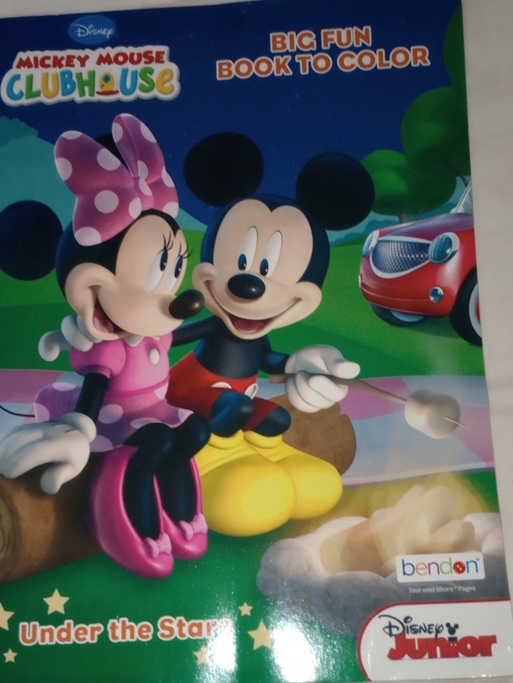 🇺🇸$5 NWT DISNEY MICKEY MOUSE CLUBHOUSE Coloring Book - Disney Jr Fun Book